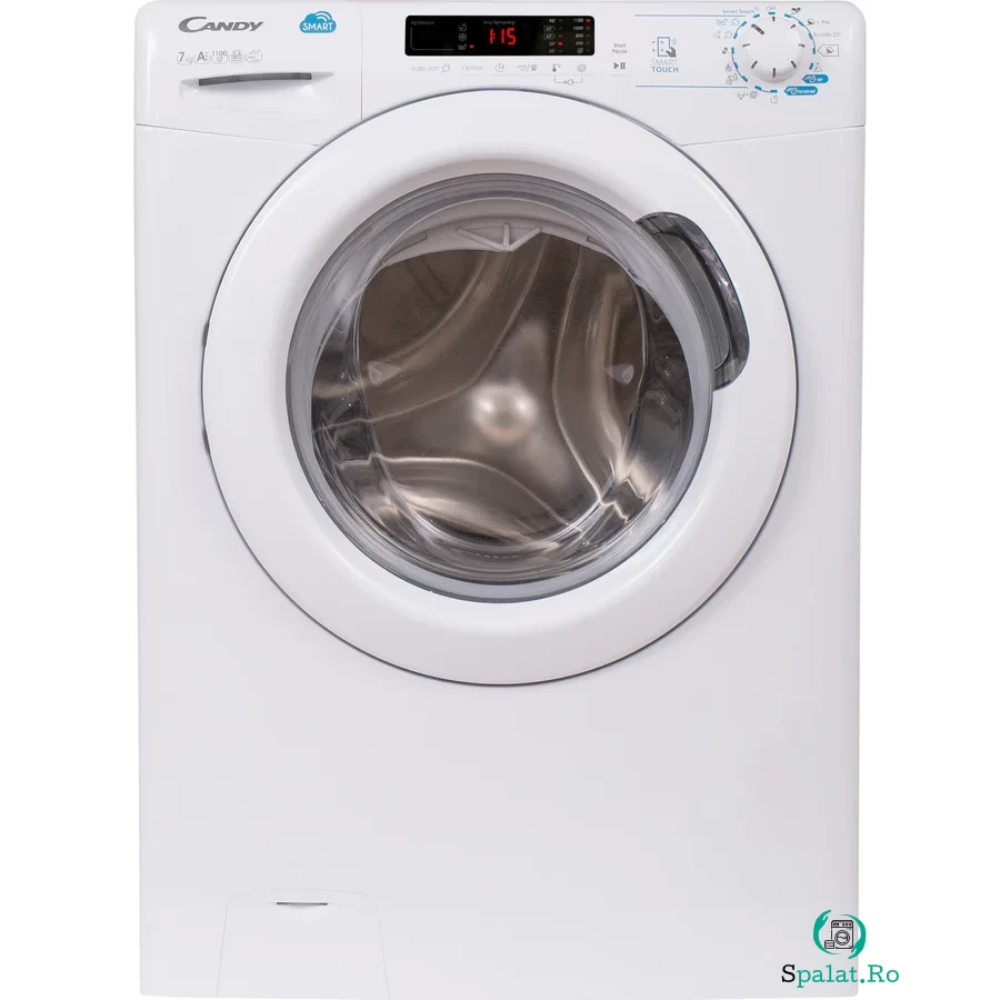 CANDY Masina de spalat rufe Candy CS4 1172D3 / 1-S, Slim, 7 kg, 1100 rpm, 2D display, NFC, SmartTouch, Clasa A +++, Alb