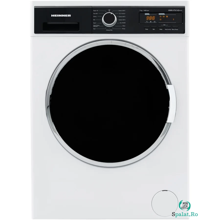 Masina de spalat Heinner HWM-V7414D+++, 7 kg, 1400 RPM, Clasa D, 60 cm, Alb la 1,581.46 lei ron