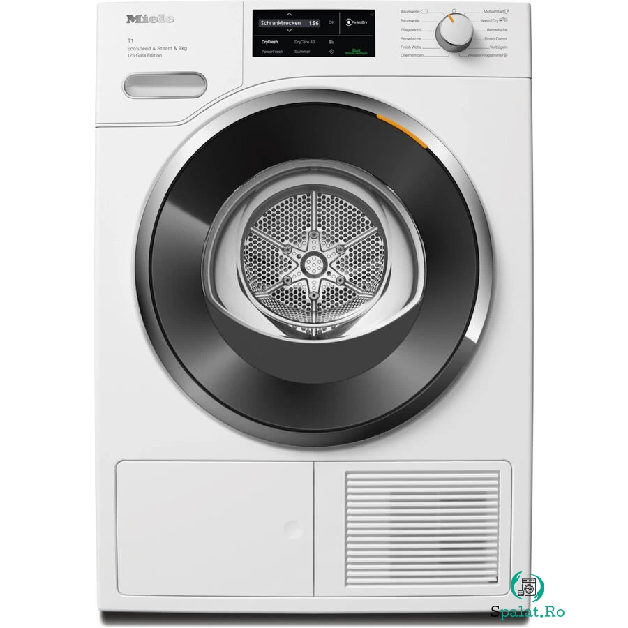 Miele Uscator de rufe, Miele TWL680WP125 Gala Edition, 9Kg 12 programare, alb la 9,344.99 lei ron