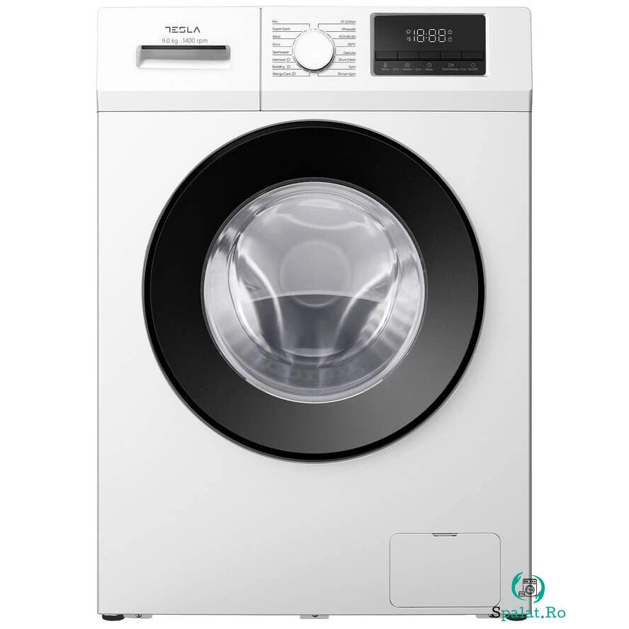 TESLA Masina de spalat rufe Tesla WG Masina de spalat rufe Tesla WF91461T, 9kg, Clasa A1400 RPM, Inverter, 16 programe, Delay Start, Alb
