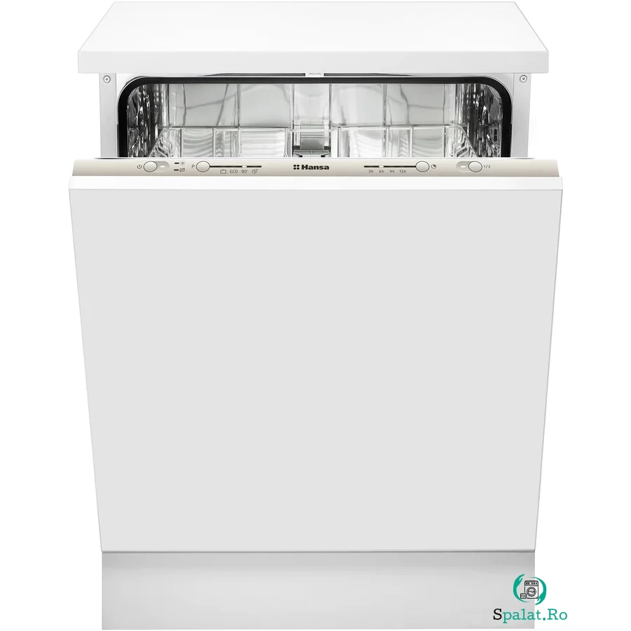hansa Masina de spalat vase incorporabila Hansa ZIM634B, 60 cm, 12 seturi, 4 programe, 2 sertare, Clasa A++, ECO, Dedurizare, HalfLoad, Alb la 1,274.99 lei ron