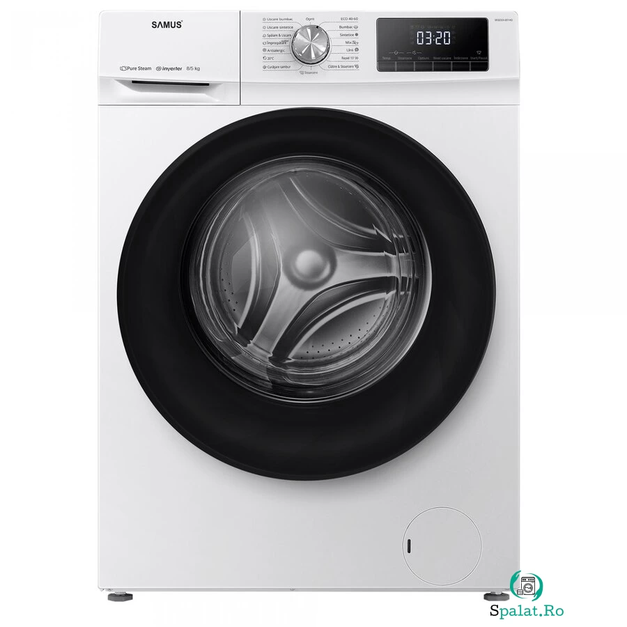 Masina Spalat Rufe Cu Uscator Capacitate 8kg LCD Clasa A Motor Inverter Alb la 1,719.99 lei ron