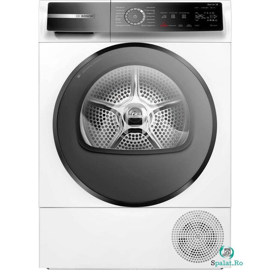 BOSCH Uscator cu pompa de caldura Bosch WQB245B40 Seria 8, 9 kg, Clasa energetica C, Home Connect, Alb la 5,412.99 lei ron