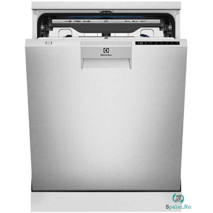 Electrolux Masina de spalat vase Electrolux ESM89300SX, 15 seturi, 8 programe, Clasa D, MaxiFlex, Motor inverter, SatelliteClean, Control touch, 60 cm, Inox