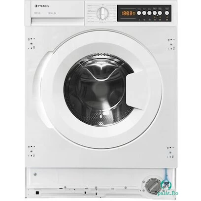 Masina Spalat Rufe Incorporabila 8kg 1400RPM Clasa D 15 Programe Spalare ECO Pornire Intarziata Comenzi Digitale Display Blocaj Siguranta Alb la 2,299.99 lei ron