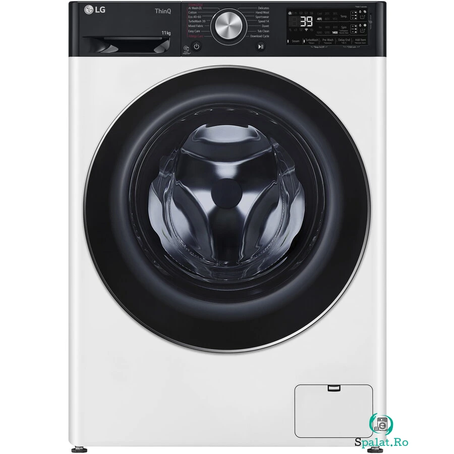LG Masina de spalat rufe LG F4WR711S3HA, 11 kg, 1400 rpm, Clasa A, Motor AI Direct Drive, Auto Dose, WiFi, Smart Diagnosis, TurboWash, Alb