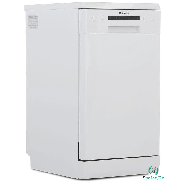 hansa Masina de spalat vase independenta Hansa ZWM416WH, slim, 9 seturi, 6 programe, 5 setari temperatura, dimensiune 45x60x85, alb la 1,185.99 lei ron