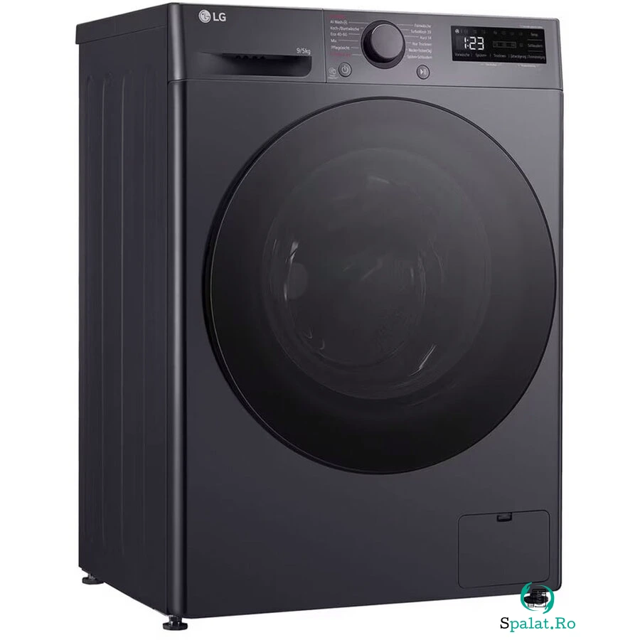 LG Masina de spalat cu uscator LG V5WD95SLIMB, 60 cm, 9kg-spalare, 5 kg-spalare si uscare, 1200 rpm, clasa de eficienta spalare si uscare E, Negru