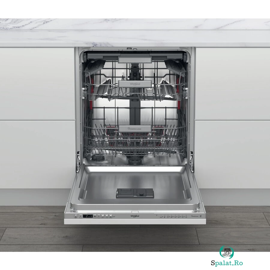 Whirlpool Masina de spalat vase incorporabila Whirlpool WIO3O26PL, 14 seturi, 8 programe, 60 cm